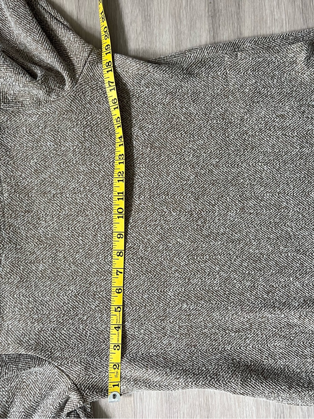 J. Jill Heathered Taupe Cream Herringbone Work Dress Small Petite - Picture 4 of 7